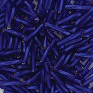 G1T#5-268 Cobalt Silverlined Twisted Bugle